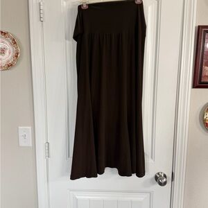 Cato Dark Brown Maxi Skirt
